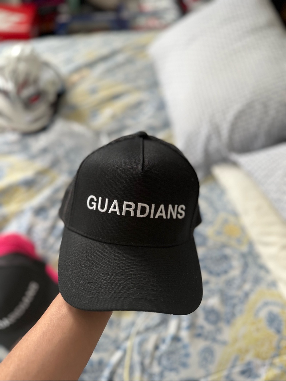 NAHMIAS Black GUARDIANS' Mesh Baseball Cap